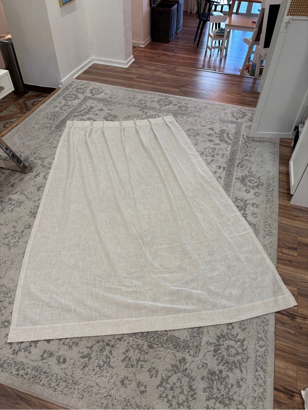 Vision Home Pinch Pleat Sheer Curtain Natural 42x84